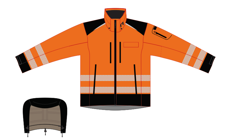 Delta PRO Regenjacke Reflex