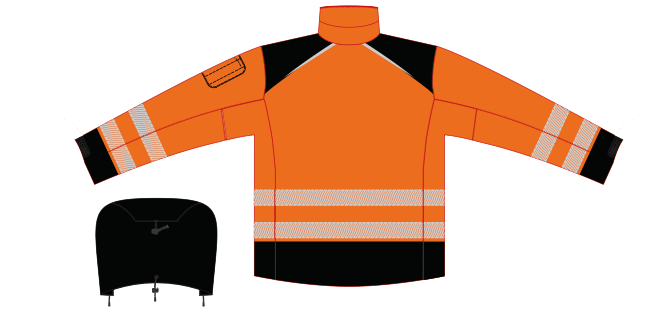 Delta PRO Regenjacke Reflex