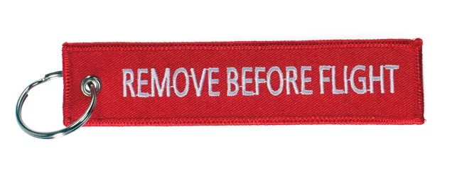 Schlüsselanhänger REMOVE BEFORE FLIGHT